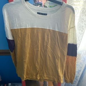 Marron and yellow Abercrombie LS
